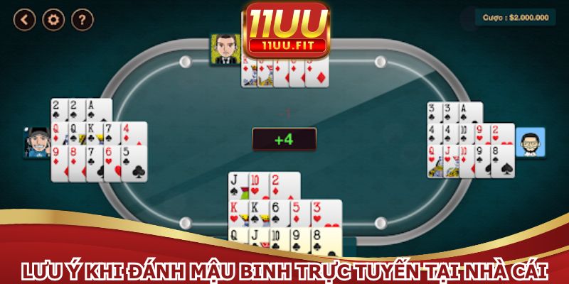 Lưu ý khi đánh mậu binh trực tuyến tại nhà cái